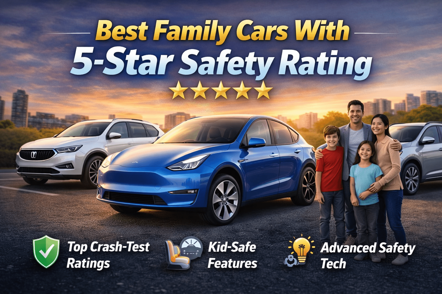 best family cars with 5-star safety rating comparison